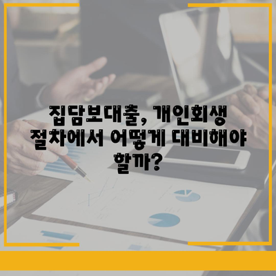 개인회생 중 집담보대출, 별제권으로 지켜낼 수 있을까요? | 개인회생, 집담보대출, 별제권, 파산, 채무