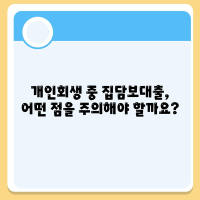 개인회생 중 자가집 마련, 집담보대출별제권으로 가능할까요? | 부채 해결, 주택 구매, 법률 정보