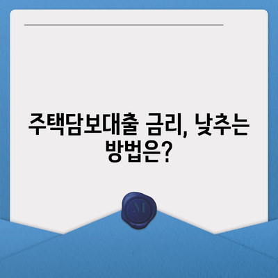 생애 첫 주택 구매, 알아두면 유용한 금리 정보 | 주택담보대출, 금리 비교, 대출 조건