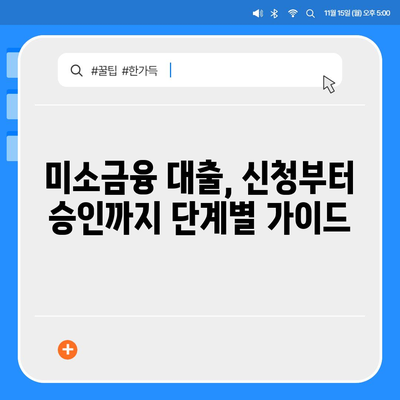 소상공인 창업 지원, 미소금융 대출 상세 안내| 한도, 조건, 후기 및 성공 사례 | 미소금융, 창업 대출, 소상공인 지원, 사업자금