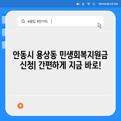 경상북도 안동시 용상동 민생회복지원금 | 신청 | 신청방법 | 대상 | 지급일 | 사용처 | 전국민 | 이재명 | 2024