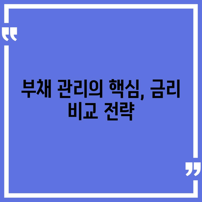 가계 자금 조달 위한 사업자 대출 갈아타기 & 아파트 담보 활용 전략 | 부채 관리, 금리 비교, 대출 상환 팁