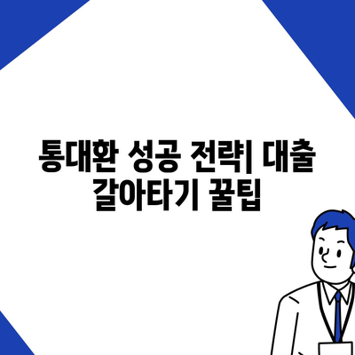 직장인 통대환 대출 탈출 성공 가이드| 저금리 은행 대출로 갈아타는 꿀팁 | 통대환, 대출 갈아타기, 저금리 대출, 금리 인하