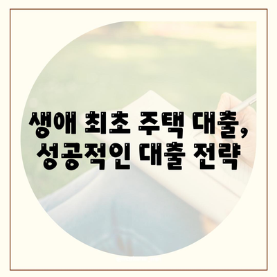 생애 최초 주택 구매, 꼼꼼하게 알아보세요! | 생애 최초 주택자금대출, 조건, 한도, 금리 완벽 정리