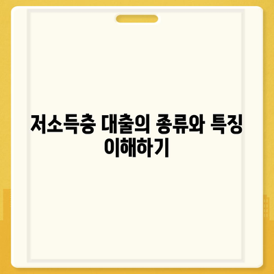 저소득층을 위한 정부 지원 대출 정확하게 활용하는 방법 | 대출, 저소득층 지원, 금융 혜택