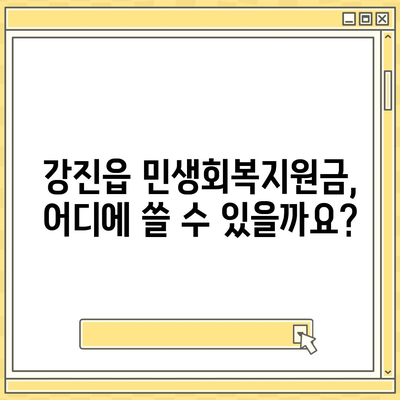 전라남도 강진군 강진읍 민생회복지원금 | 신청 | 신청방법 | 대상 | 지급일 | 사용처 | 전국민 | 이재명 | 2024