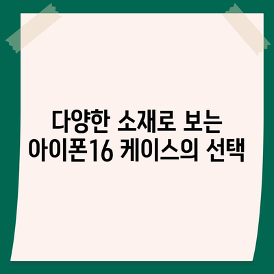 아이폰16 케이스, 디자인의 혁신과 실용성