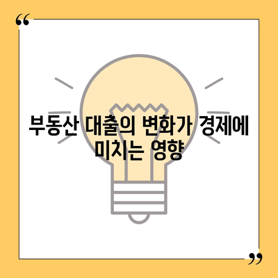 부동산 대출이 시장에 미치는 영향 분석| 경제 동향과 미래 전망 | 부동산, 대출, 경제기관, 투자 전략