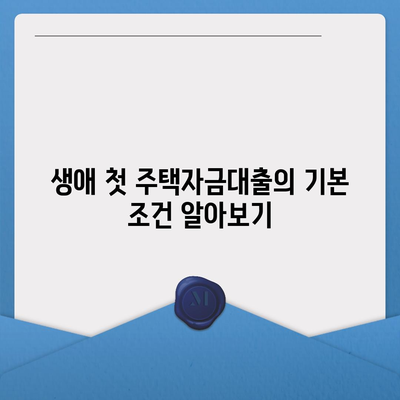 생애 첫 주택자금대출 조건과 한도, 금리 안내 | 주택 금융 정보, 대출 팁, 신규 대출자 가이드