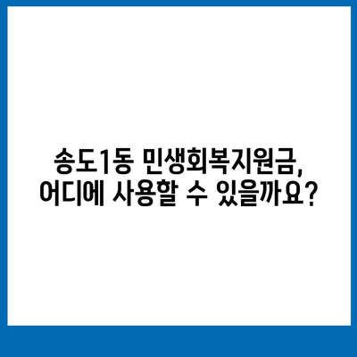 인천시 연수구 송도1동 민생회복지원금 | 신청 | 신청방법 | 대상 | 지급일 | 사용처 | 전국민 | 이재명 | 2024