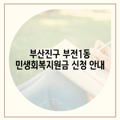 부산시 부산진구 부전1동 민생회복지원금 | 신청 | 신청방법 | 대상 | 지급일 | 사용처 | 전국민 | 이재명 | 2024