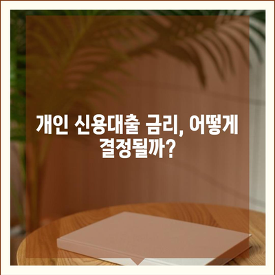 개인 신용대출 금리 및 한도 비교 | 맞춤형 대출 가이드, 최적 선택 팁