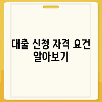 카카오뱅크 비상금 대출 신청법 전수