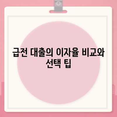 급전 대출이 필요할 때 고려할 대출 기관 5곳과 성공적인 신청 방법 | 급전 대출, 금융 기관, 대출 팁