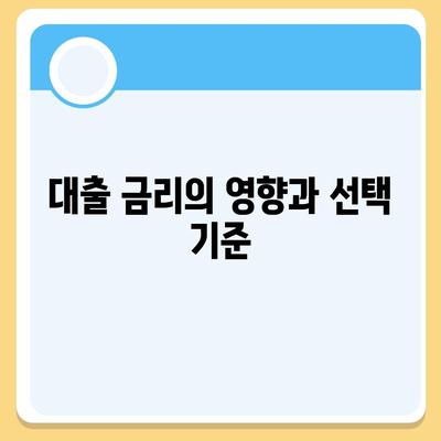 주택담보 대출 중 어떤 것이 나에게 맞을까? | 대출 종류, 조건 비교 및 선택 팁