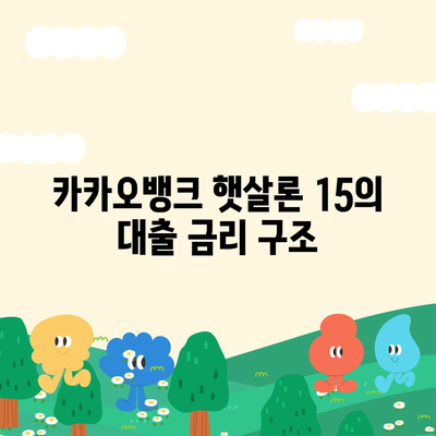 카카오뱅크 햇살론 15 대출 이자 및 금리 자세히 보기