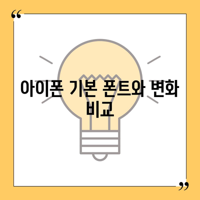 아이폰 폰트 교체 꿀팁 | 카카오톡 적용 방식