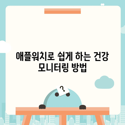 코로나19 대유행 속 애플워치의 건강 모니터링 활용법 | 건강 관리, 웨어러블 기기, 팬데믹 대비