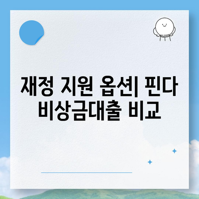 핀다 비상금대출 사용후기| 믿을 수 있는 비상자금 대출의 모든 것 | 비상금 대출, 재정 지원, 신뢰성 리뷰