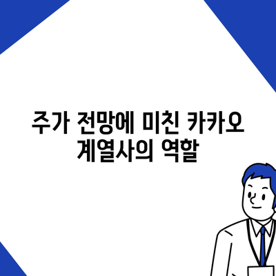 카카오 계열사 매각 임박? 주가 전망 분석