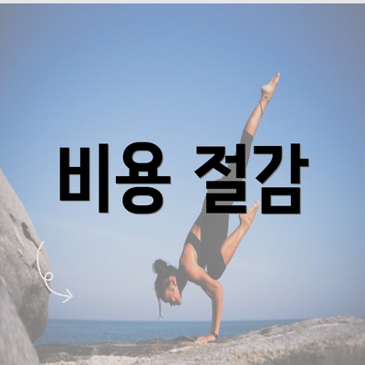 비용 절감