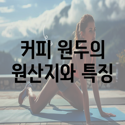 커피 원두의 원산지와 특징