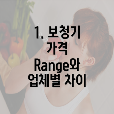 1. 보청기 가격 Range와 업체별 차이