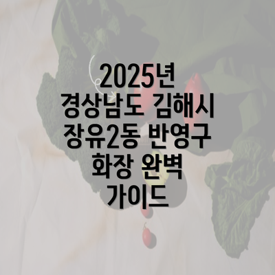 2025년 경상남도 김해시 장유2동 반영구 화장 완벽 가이드