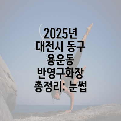 2025년 대전시 동구 용운동 반영구화장 총정리: 눈썹