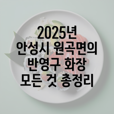 2025년 안성시 원곡면의 반영구 화장 모든 것 총정리