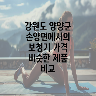 강원도 양양군 손양면에서의 보청기 가격 비슷한 제품 비교