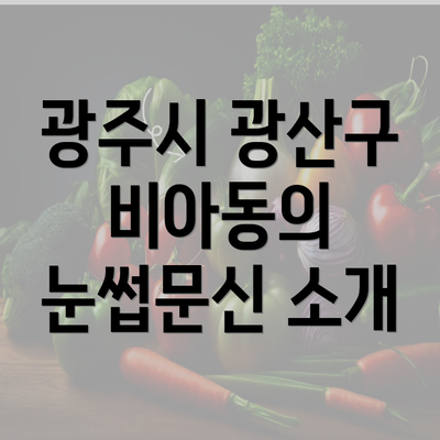 광주시 광산구 비아동의 눈썹문신 소개