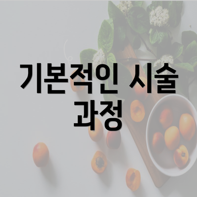 기본적인 시술 과정