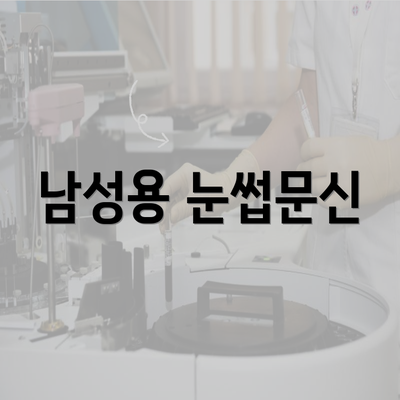 남성용 눈썹문신