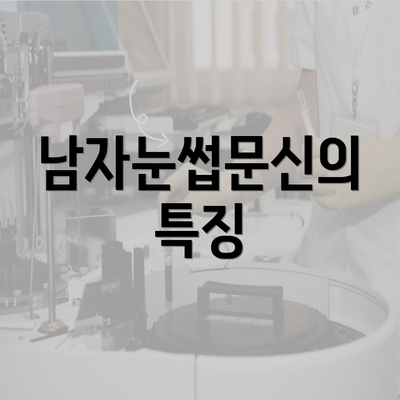 남자눈썹문신의 특징