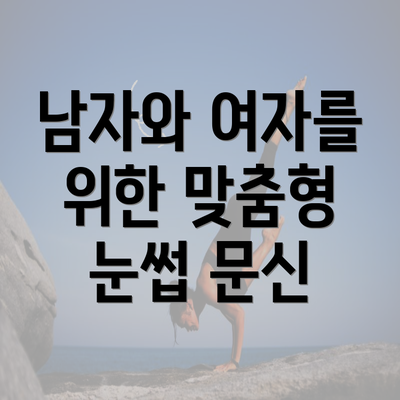 남자와 여자를 위한 맞춤형 눈썹 문신