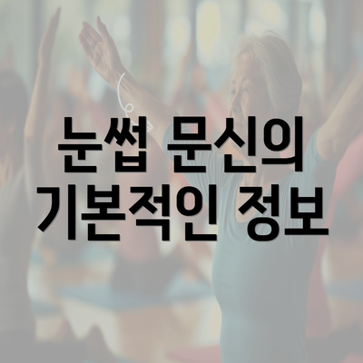 눈썹 문신의 기본적인 정보