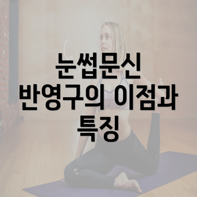 눈썹문신 반영구의 이점과 특징