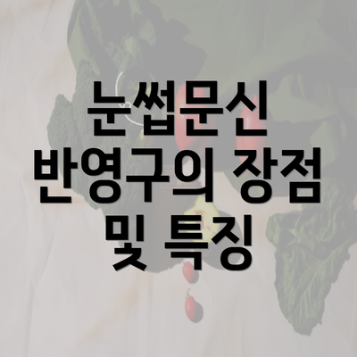 눈썹문신 반영구의 장점 및 특징