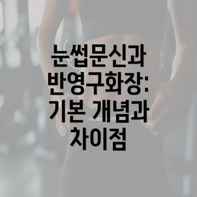 눈썹문신과 반영구화장: 기본 개념과 차이점