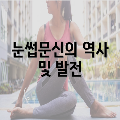 눈썹문신의 역사 및 발전