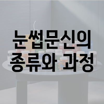 눈썹문신의 종류와 과정