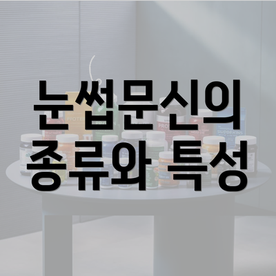 눈썹문신의 종류와 특성