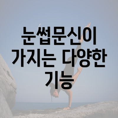 눈썹문신이 가지는 다양한 기능