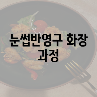 눈썹반영구 화장 과정