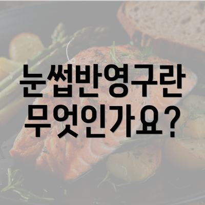 눈썹반영구란 무엇인가요?