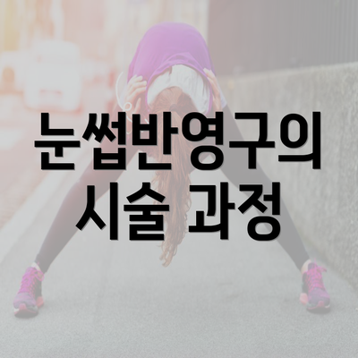 눈썹반영구의 시술 과정