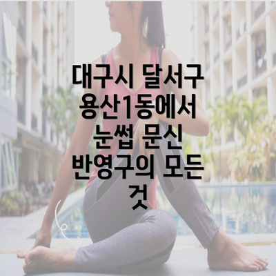 대구시 달서구 용산1동에서 눈썹 문신 반영구의 모든 것