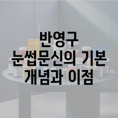 반영구 눈썹문신의 기본 개념과 이점