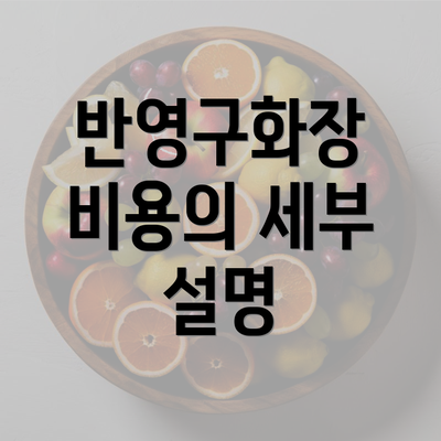 반영구화장 비용의 세부 설명